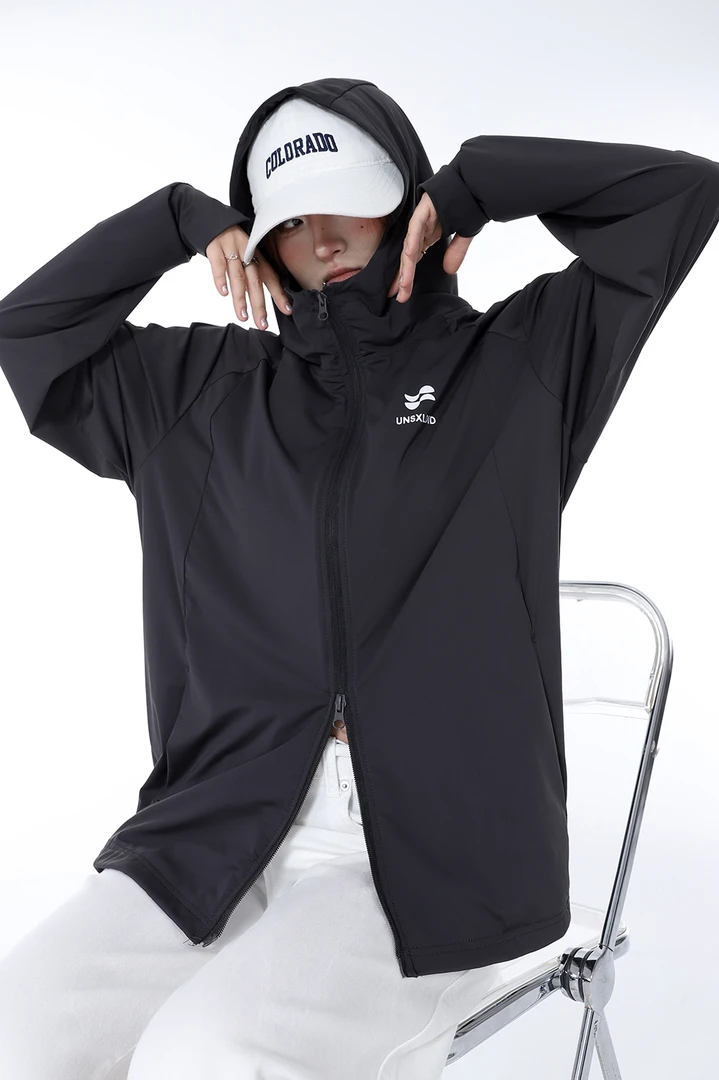 赛小懒自制户外防晒衣2024春夏新款冰感运动骑行紫外线开衫防晒服