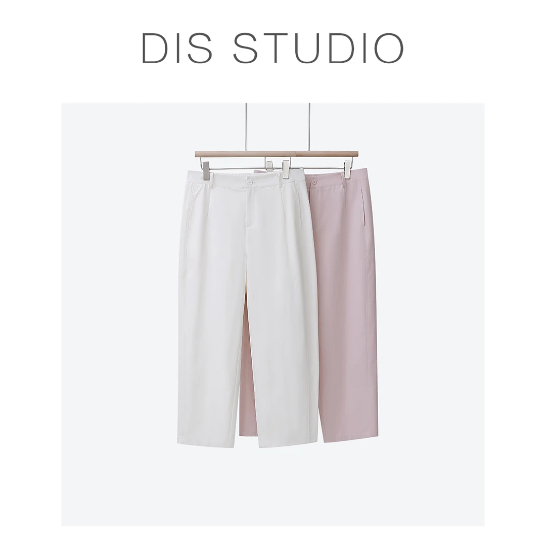 【DIS 现货】【夏日腿精】夏季高腰显瘦九分直筒休闲裤Z524Z07326