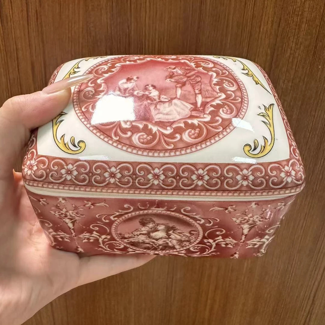 欧洲名画 cz 首饰盒红色系列