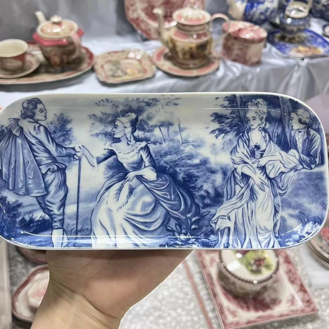 客来涌，cz 欧洲名画系列 青花系列  长 碟