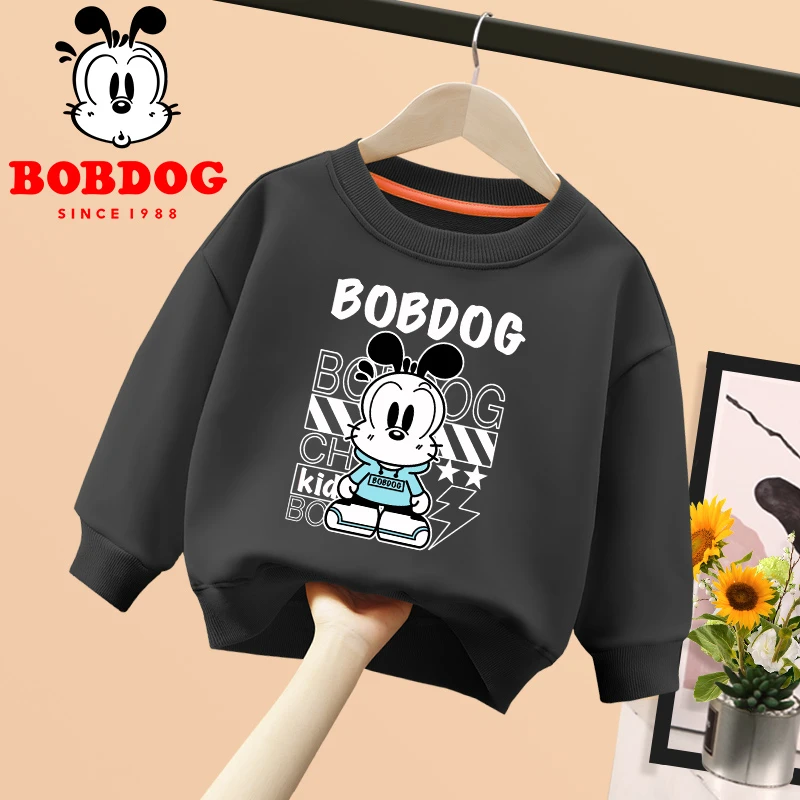 巴布豆卡乐男童圆领卫衣中小童宝宝衣服2024新款儿童休闲童装秋装