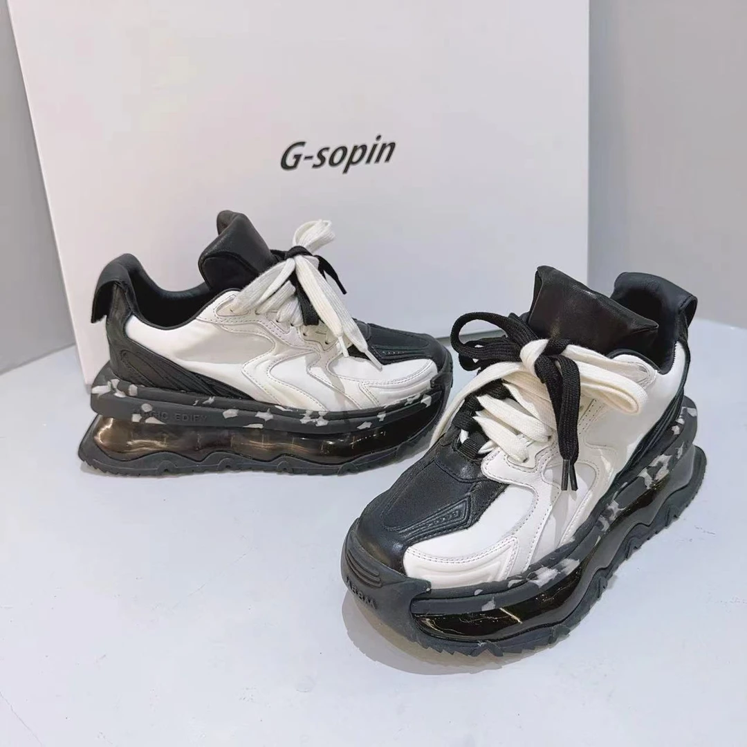 现货C1｜真皮羊里垫“气垫”老爹女鞋｜半码拍小｜2602-1