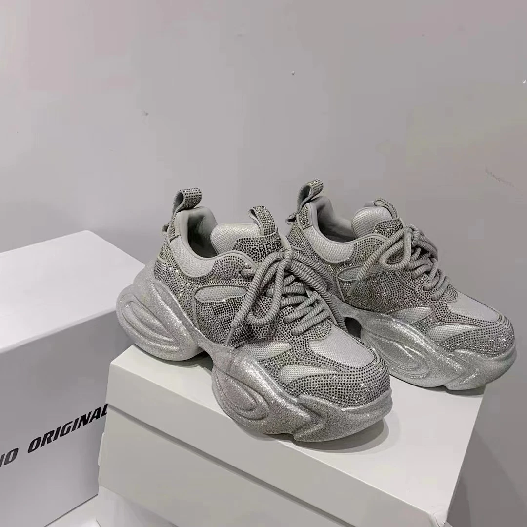 现货C1｜“月落星河”网面羊皮里垫老爹鞋女｜标准尺码｜6803-230