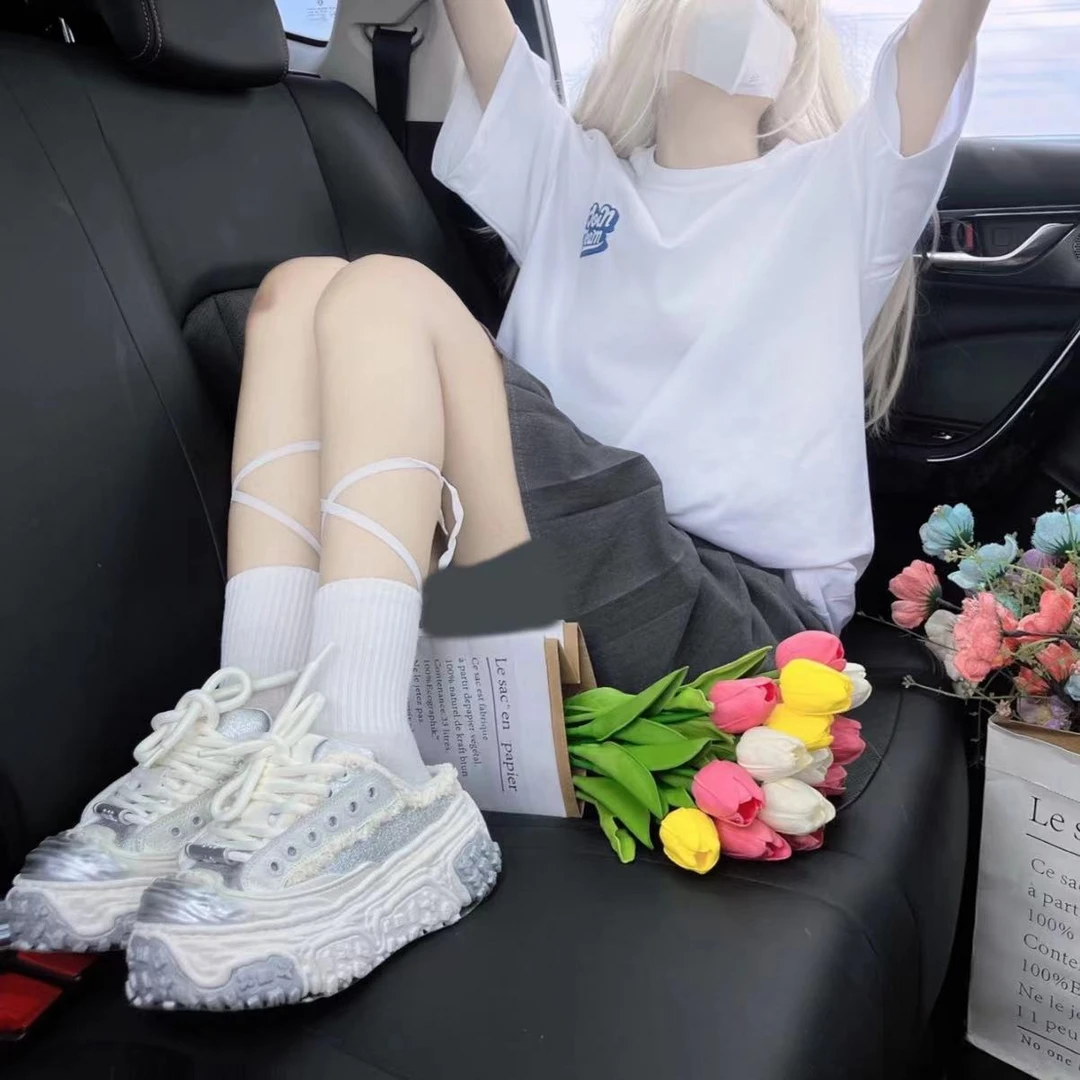 现货H1｜行云系”水洗牛仔星空灰休闲鞋女｜标准尺码｜2310304