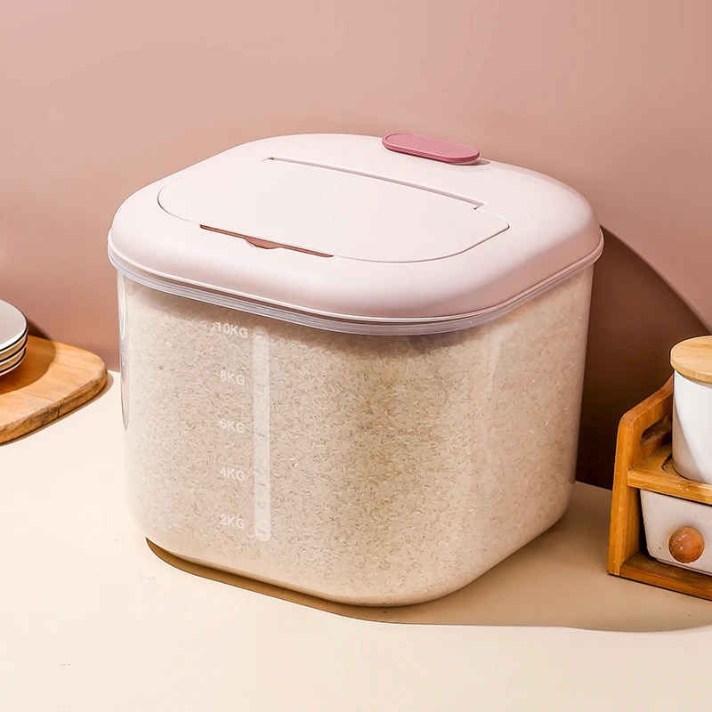 家用厨房米桶防虫防潮米缸密封装米收纳盒五谷杂粮面粉储存储米箱