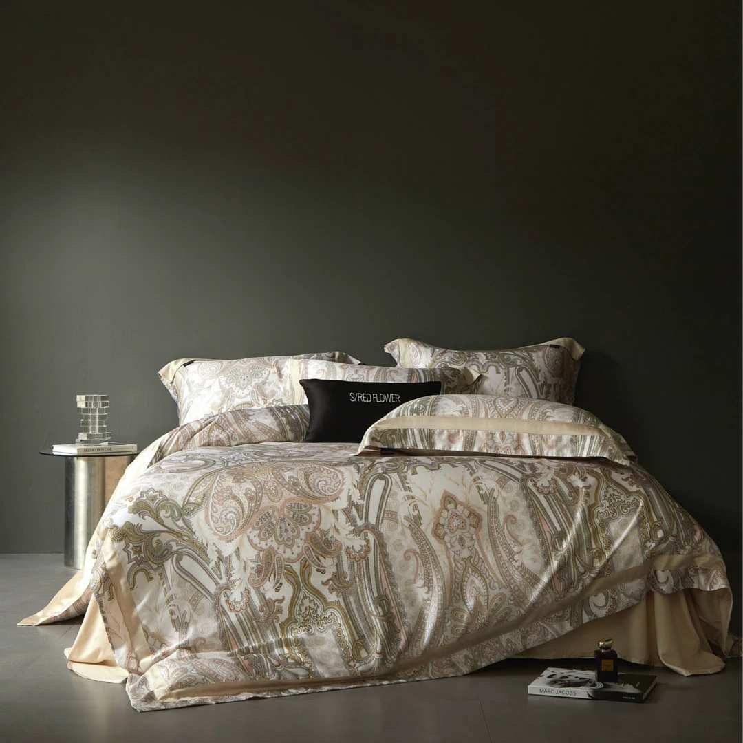 【佩佩家纺】高雅质感欧式天丝棉四件套 凉感高贵