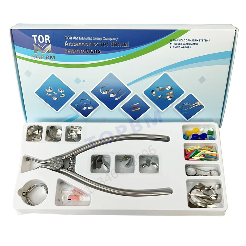 俄罗斯TORVM豆瓣成型片 前牙成型片后牙成型片木楔子豆瓣钳