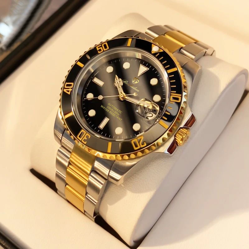 时尚鬼王黑金商务运动休闲夜光防水男士手表9113G