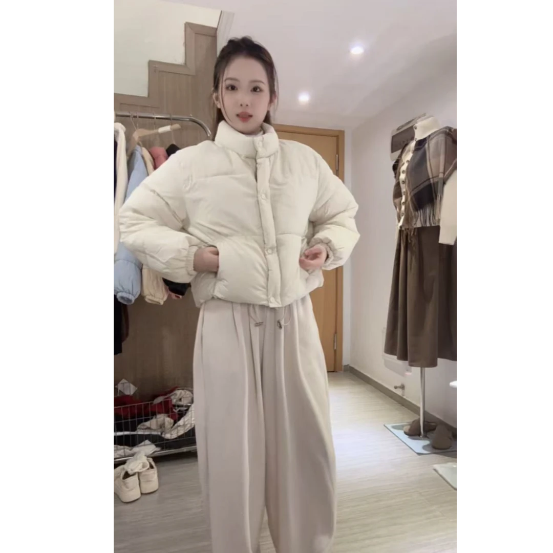棉服女外套韩版短款面包服小个子大码港风宽松棉服学生棉衣