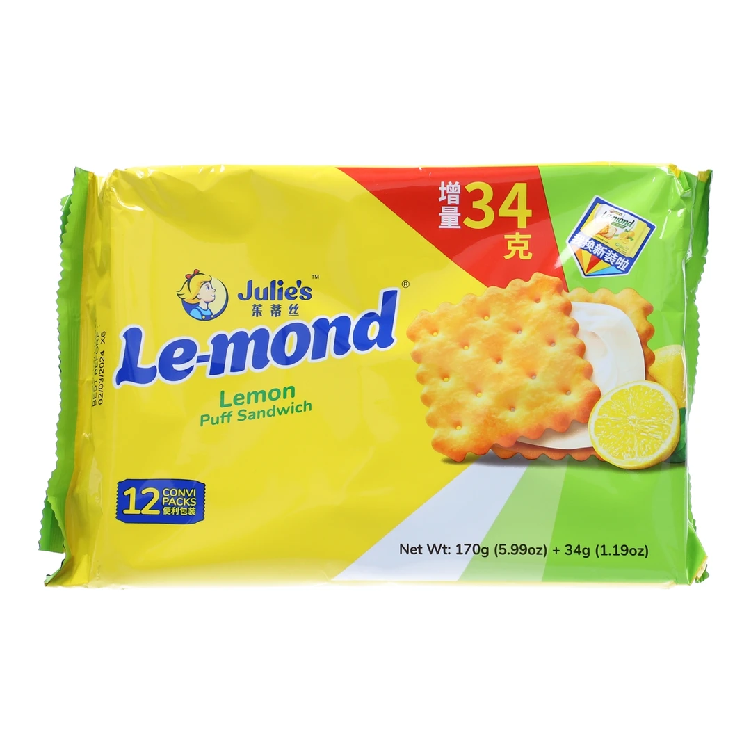 Julie's/茱蒂丝雷蒙德柠檬味夹心饼干 170g