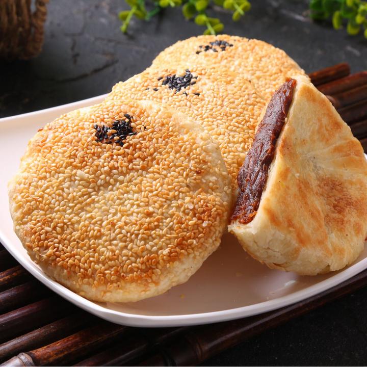 盛亿隆豆沙芝麻烧饼营养酥脆