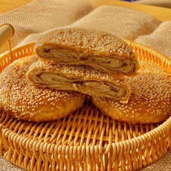 盛亿隆麻酱芝麻烧饼营养酥脆