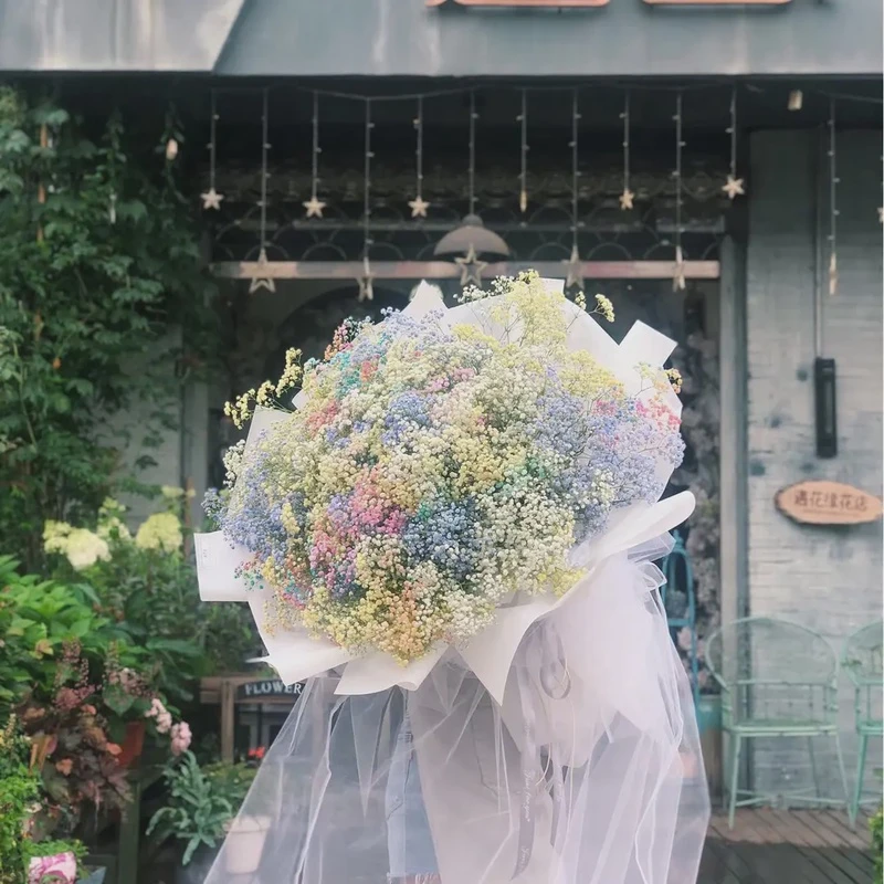 【全国同城配送】满天星永生花送闺蜜男女朋友生日表白同城
