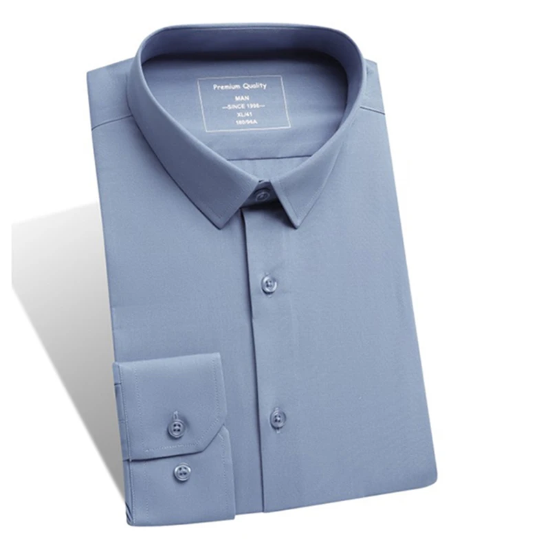 【无痕竹纤维衬衫】商务休闲日常出行百搭修身微弹男士竹纤维衬衫