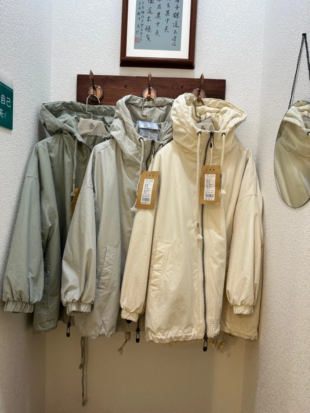 竹林石屋泰迪绒棉服买一送一