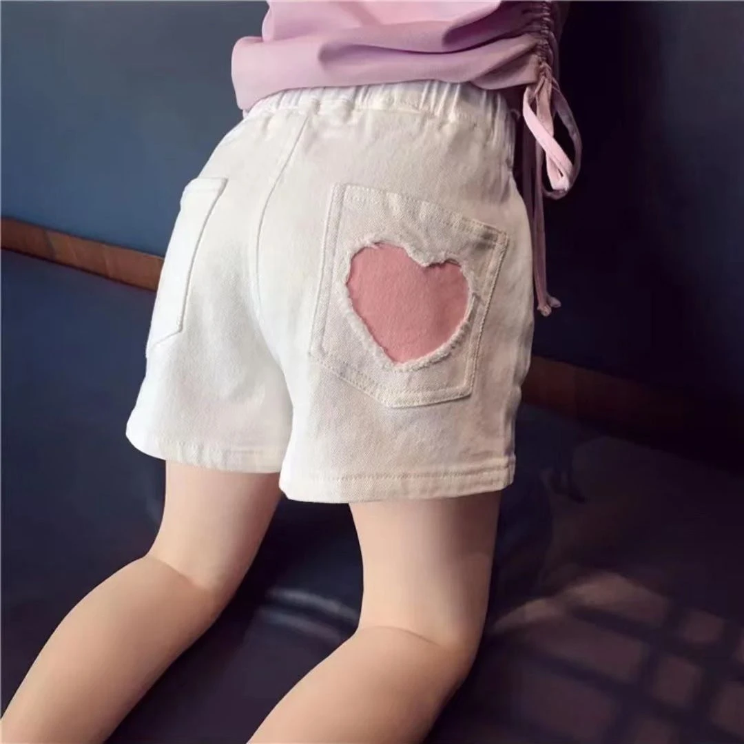 女童短裤夏装2025新款洋气时髦女宝宝薄款裤子女孩韩版休闲热裤潮