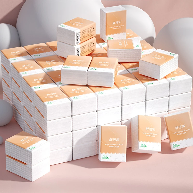 舒可乐手帕纸大张便携式随身装木浆纸巾小包餐巾纸面巾纸实惠装