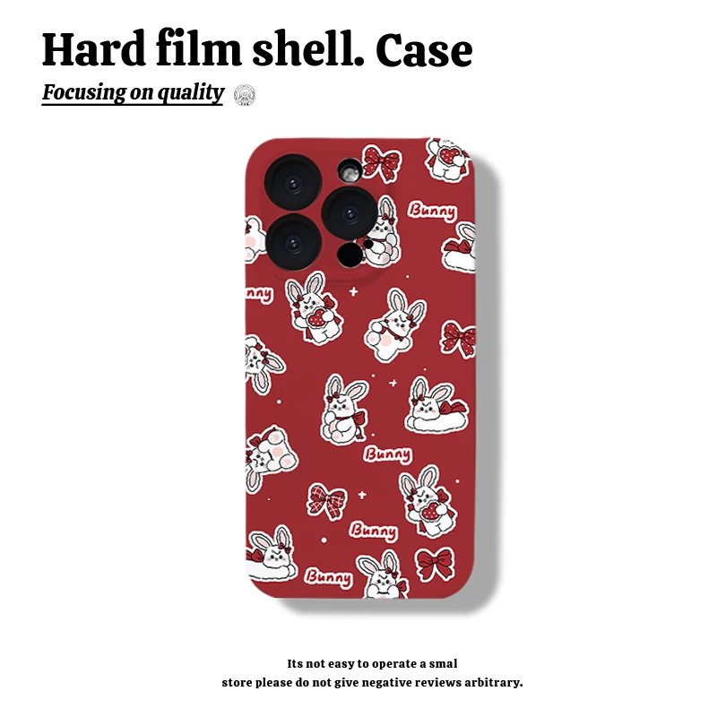 满屏邦妮兔（新年红）手机壳适用于苹果14华为oppo小米菲林硬壳荣耀