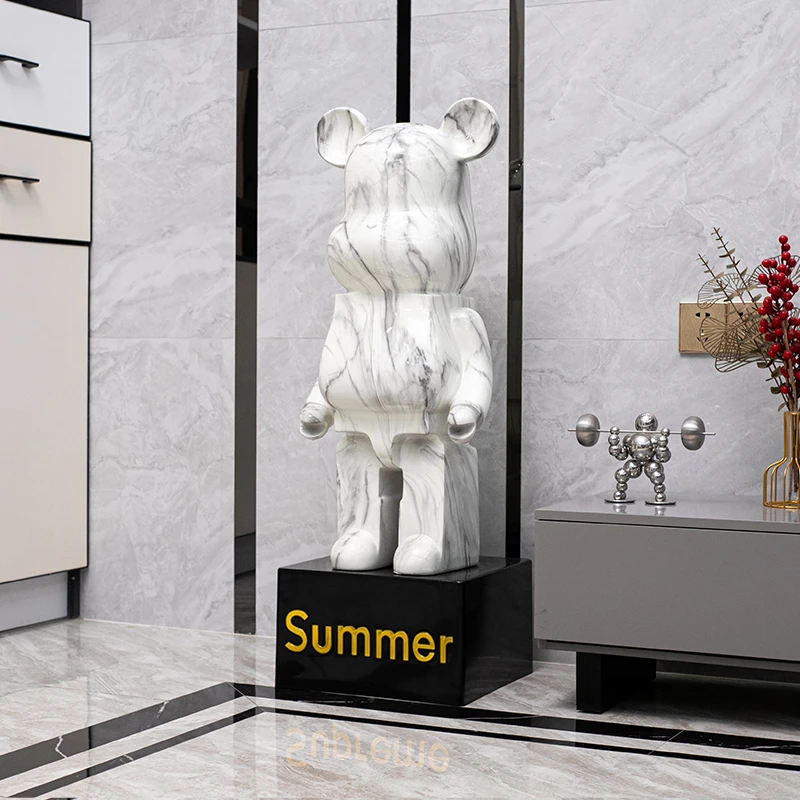 网红熊客厅电视柜装饰品摆件卡通创意存钱罐现代家居大型落地摆件