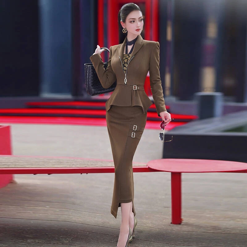 2024秋冬厚款套装裙2件套