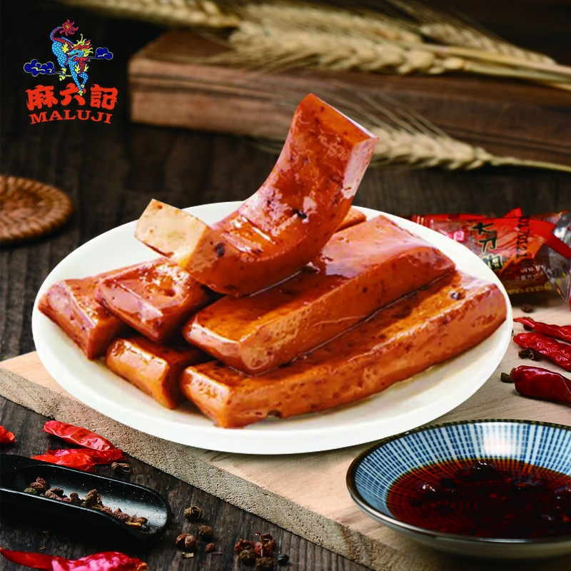 【达人专享】麻六记手磨豆干大豆蛋白制品240g/包（五香味）