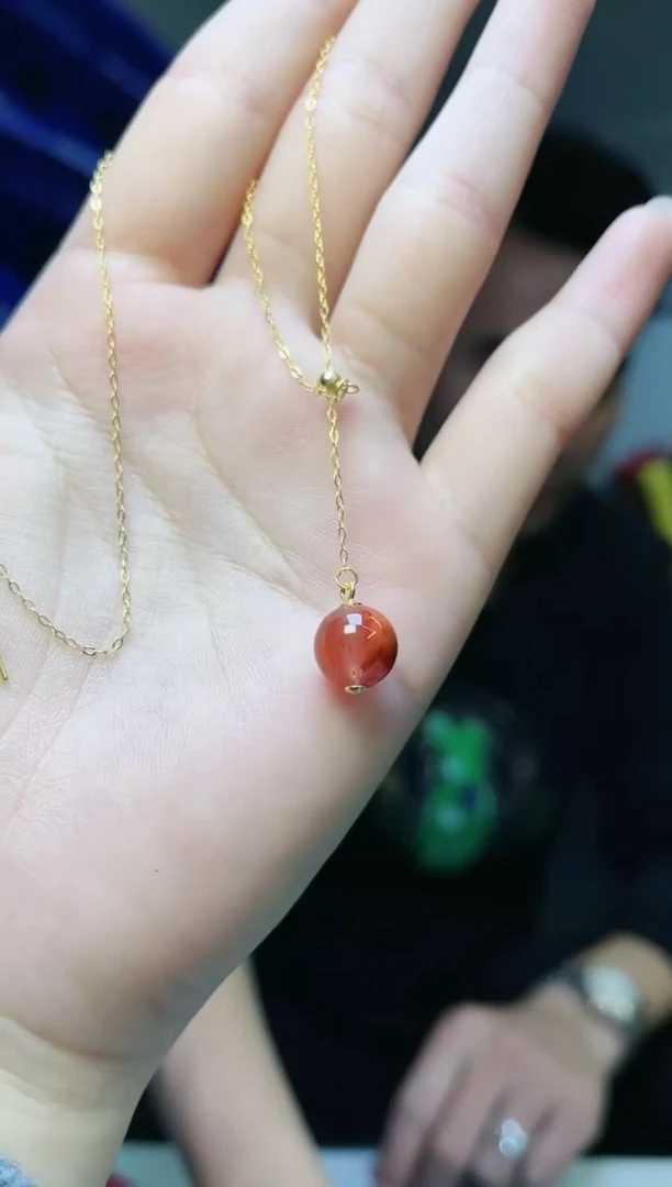 【闪购商品】南红玛瑙吊坠(赠链)银S925镶嵌s925镶嵌南红吊坠