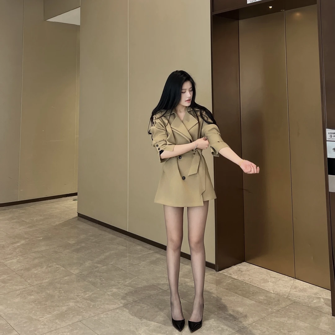 老钱风风衣女宽松春秋加厚秋季外套潮新款英伦