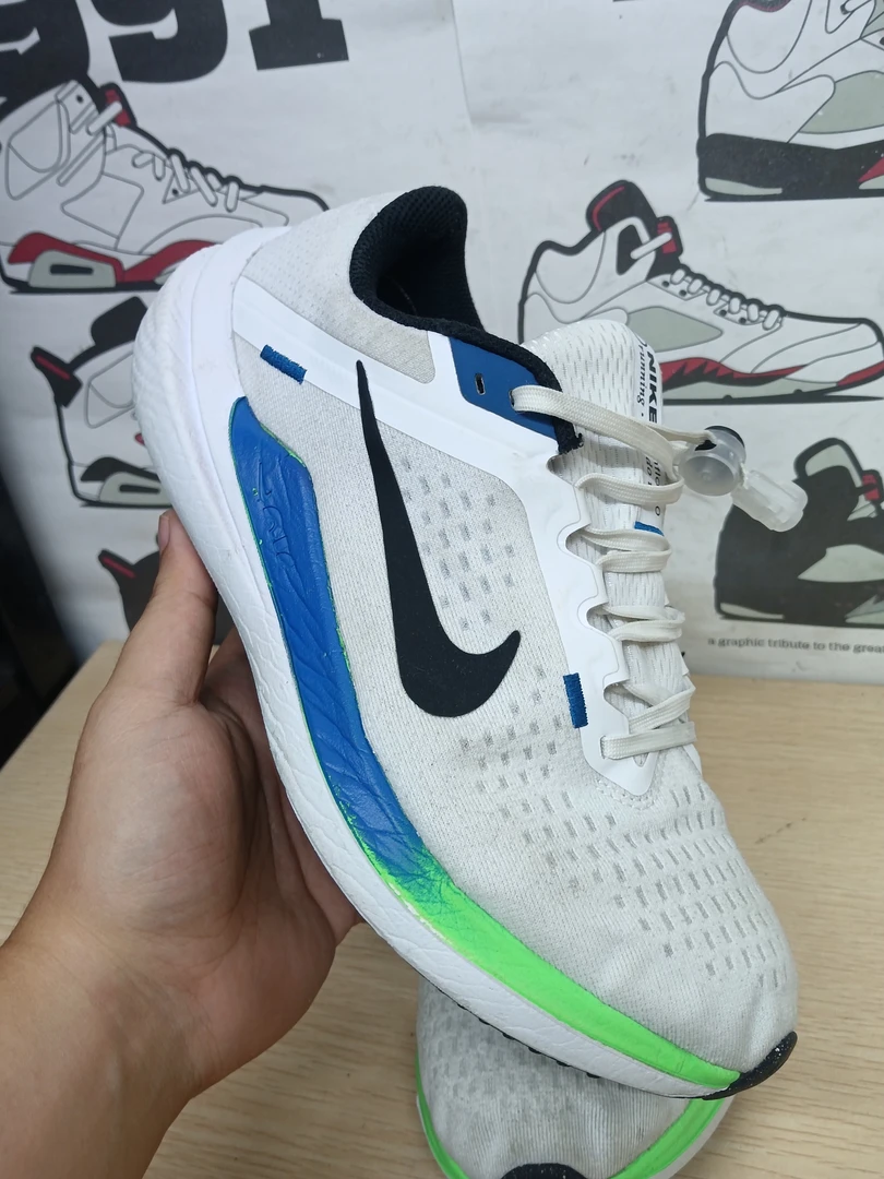9新40.5码Air zoom winflo 10白蓝绿休闲跑步鞋/无原盒/公价969
