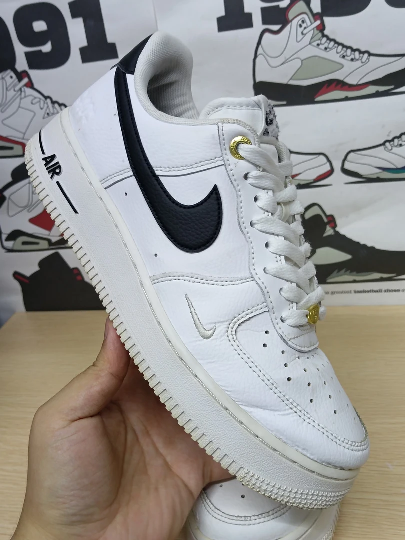 9新40.5码空军一号af1黑白40周年纪念款板鞋/无原盒配件/公价1299