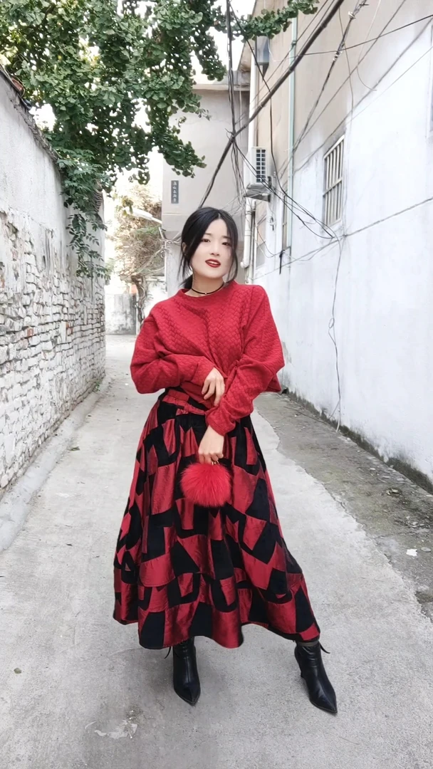 花苞裙纸样板（松紧腰）