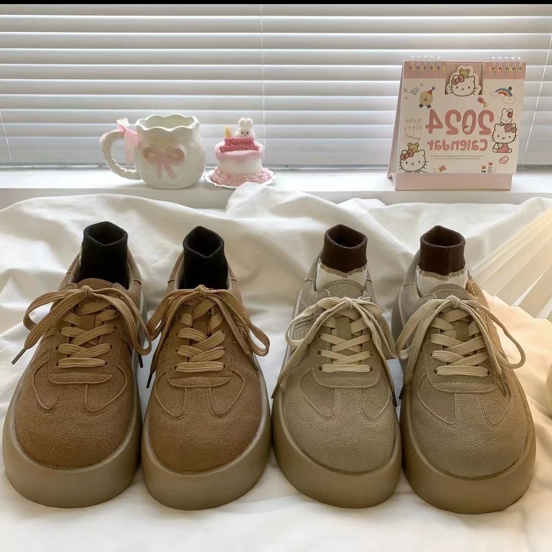秋季新款时尚潮流厚底松糕鞋8839