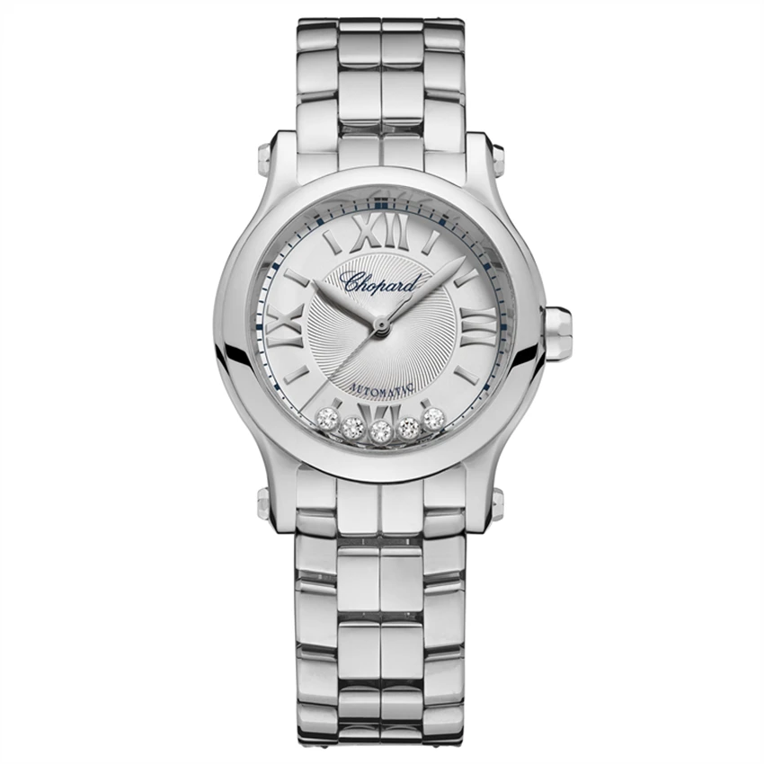 95新 Chopard/萧邦 快乐5钻 30盘 278573-3002 时尚机械女表 单表
