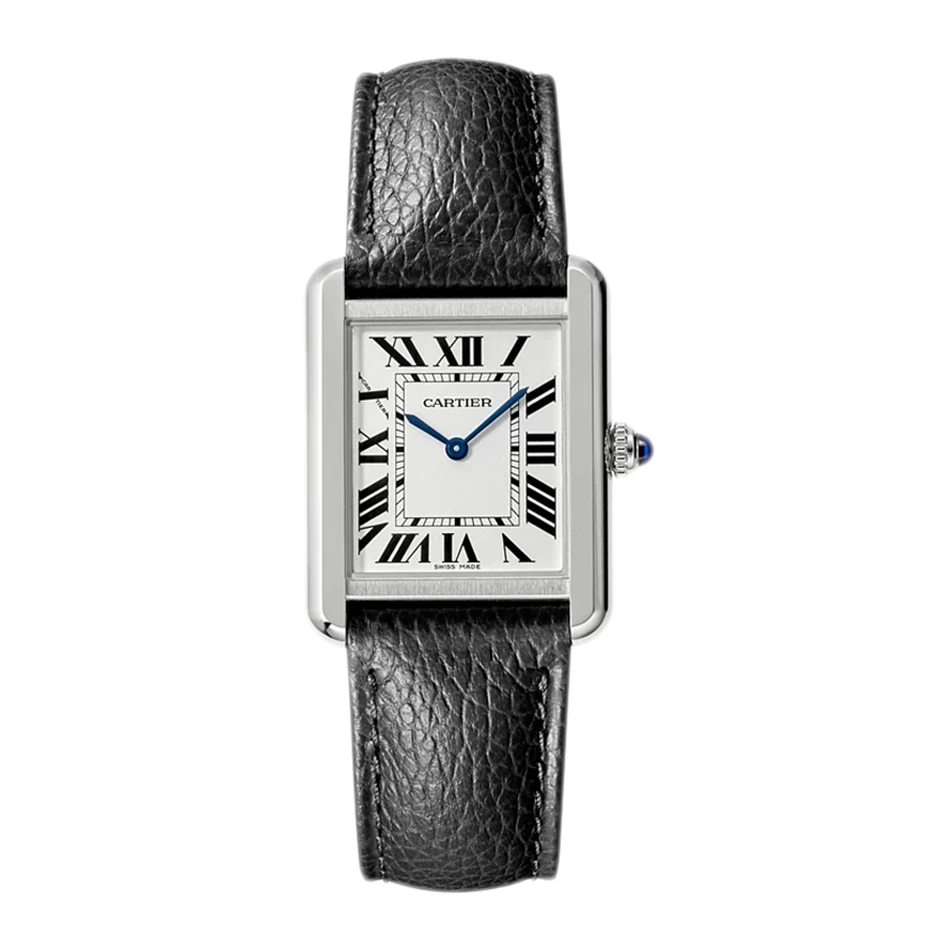 95新 Cartier/卡地亚 坦克WSTA0030 石英31x24女表 20年过保全套