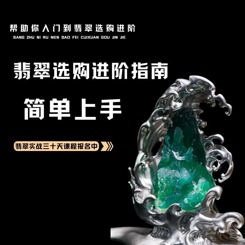 【苹果专用】【七天实物课程】翡翠零基础玉石专业鉴定珠宝选购教材