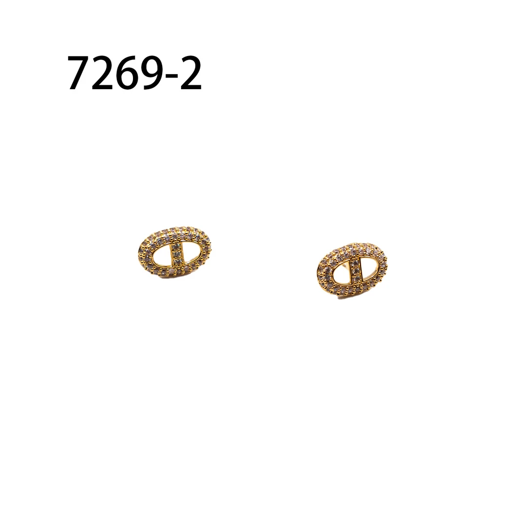 轻奢气质耳环新款小众设计高级感耳钉耳饰～7269-2金