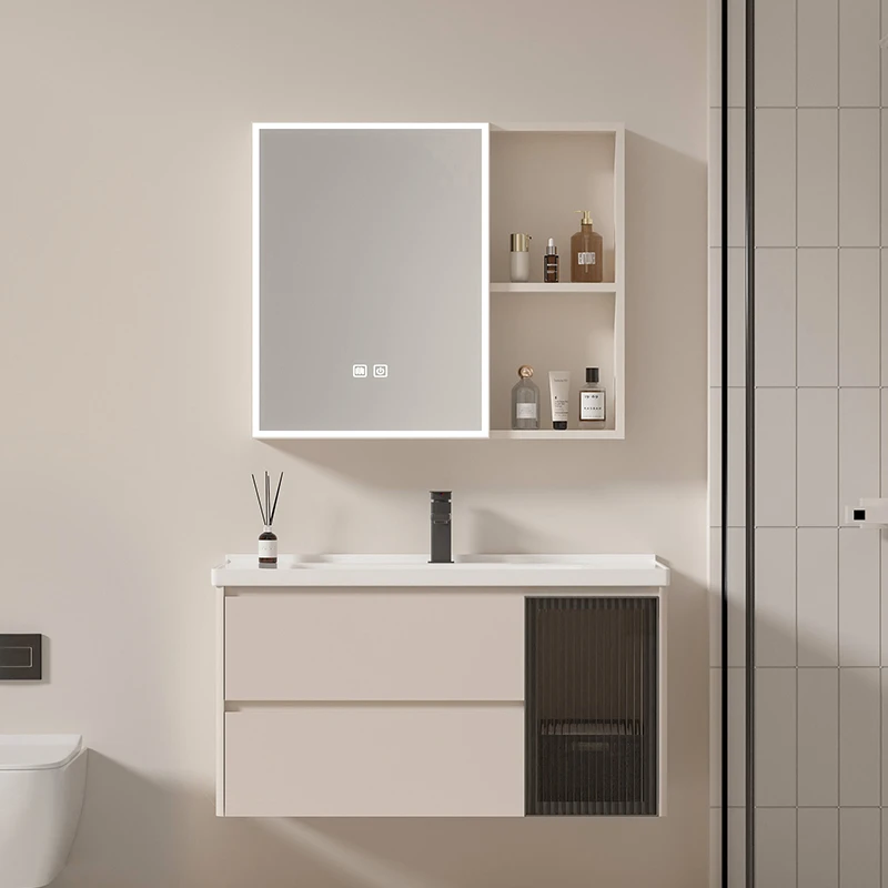 洗手间太空铝合金浴室柜组合卫生间陶瓷一体洗手洗脸盆洗漱台套装