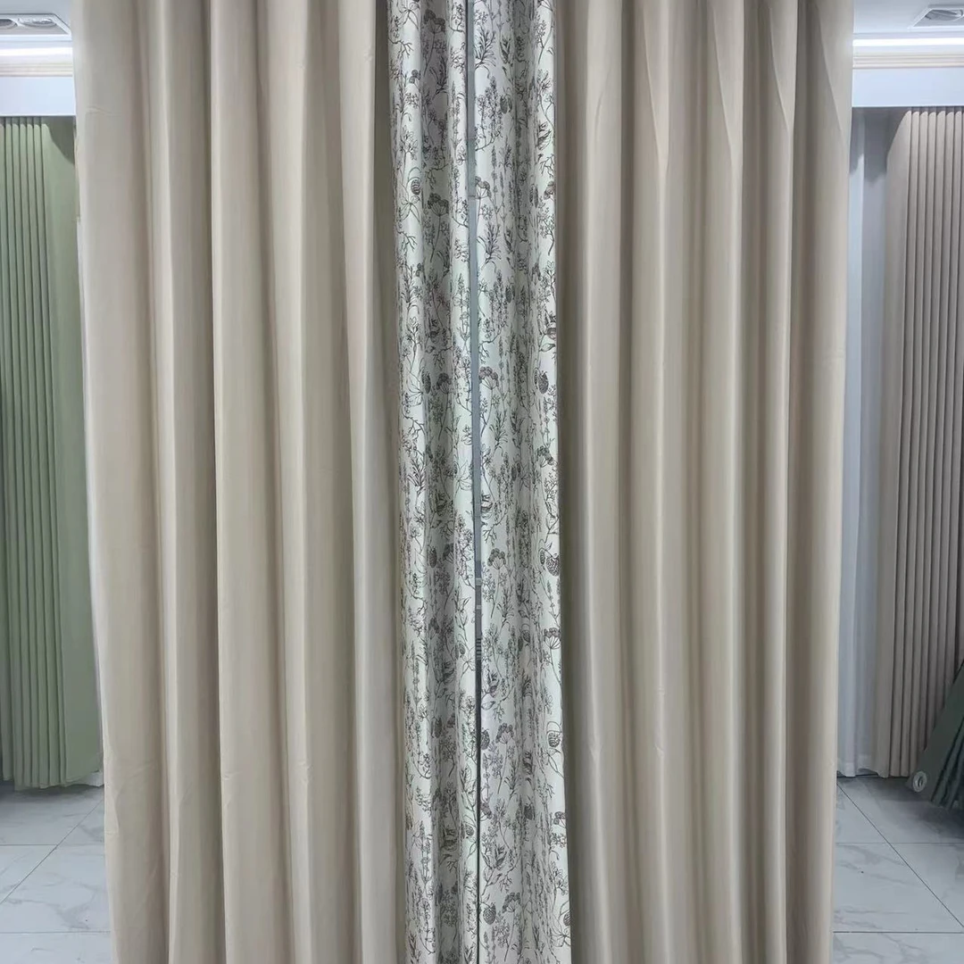 卓闲窗帘硕果累累拼接成品对开窗帘