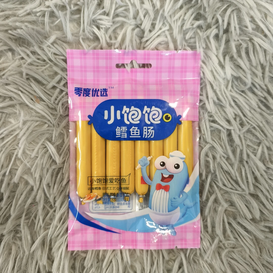 小饱饱爱吃鱼原味鳕鱼肠80g