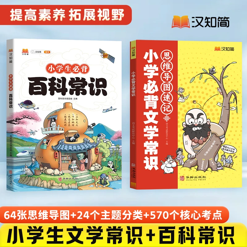 【百科常识+文学常识】2024小学生必背提素养拓视野科学知识通用