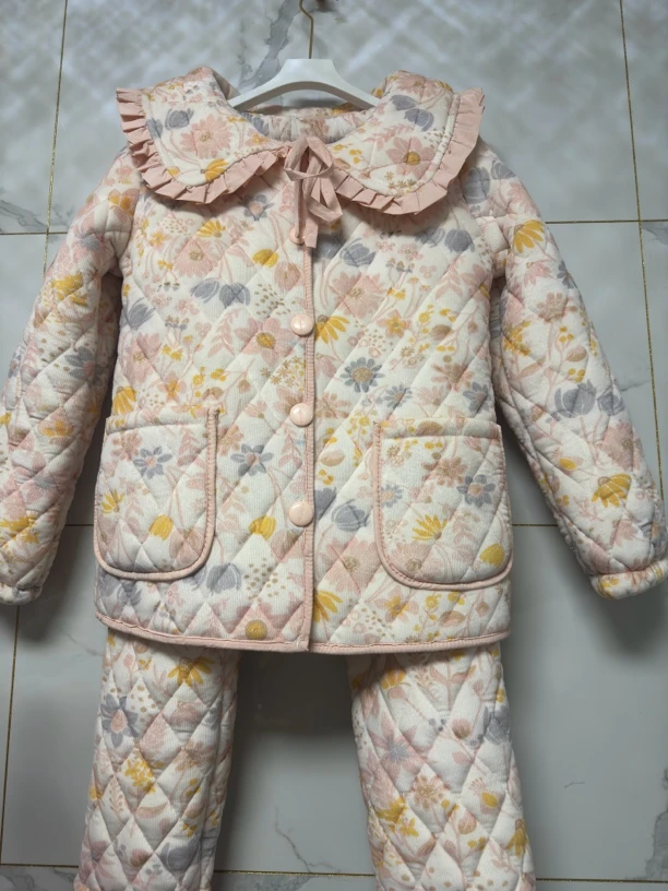 930新款原创设计款三层加厚保暖套装家居服