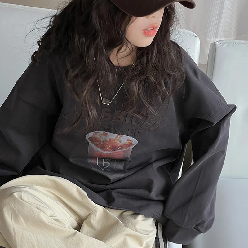 K25727女童春秋款卫衣2025新款春装儿童长袖上衣大童女孩打底衣服
