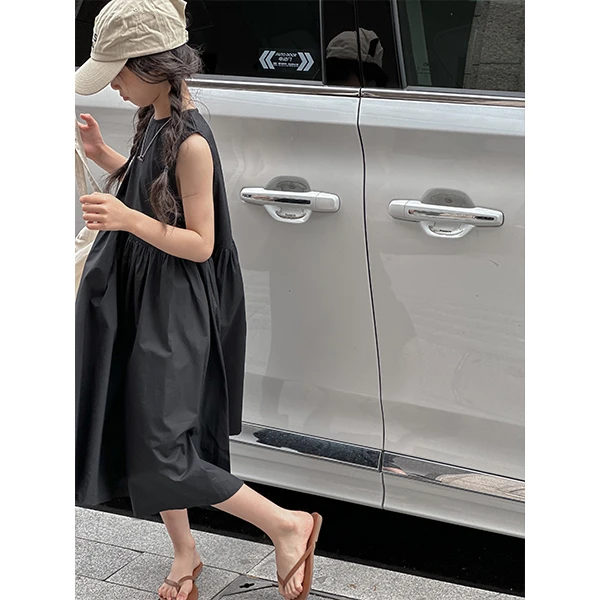 K24134韩国童装背心裙子女大童夏装连衣裙2025夏季新款儿童A字裙