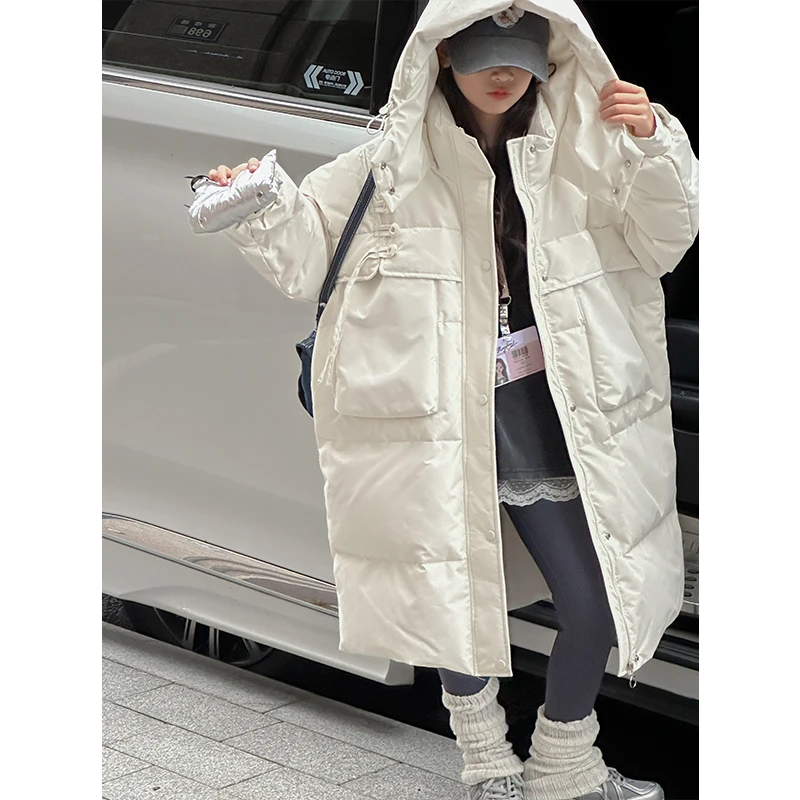 K27281孙小美女童长款羽绒服冬装2025新款外套加厚保暖上衣潮