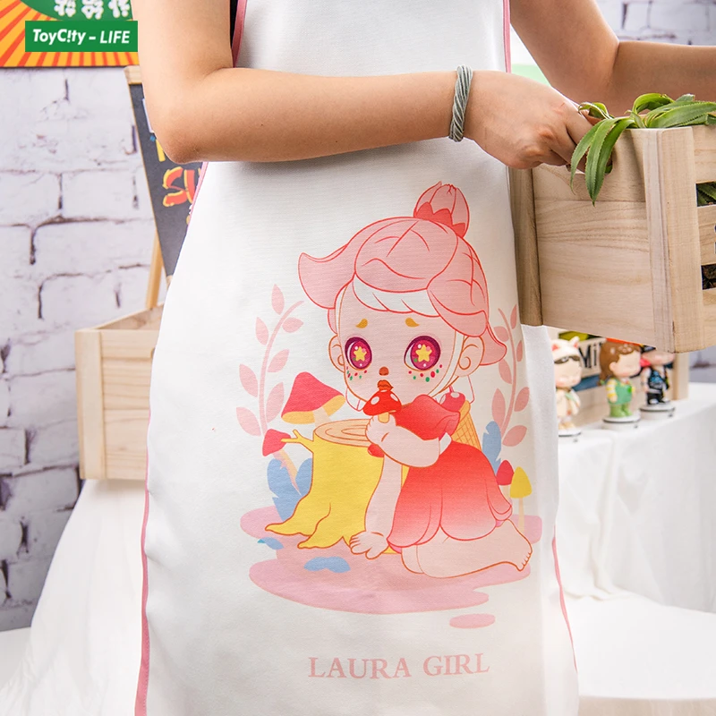 玩具城市衍生品LAURA甜心围裙甜美可爱女家用厨房2023周边