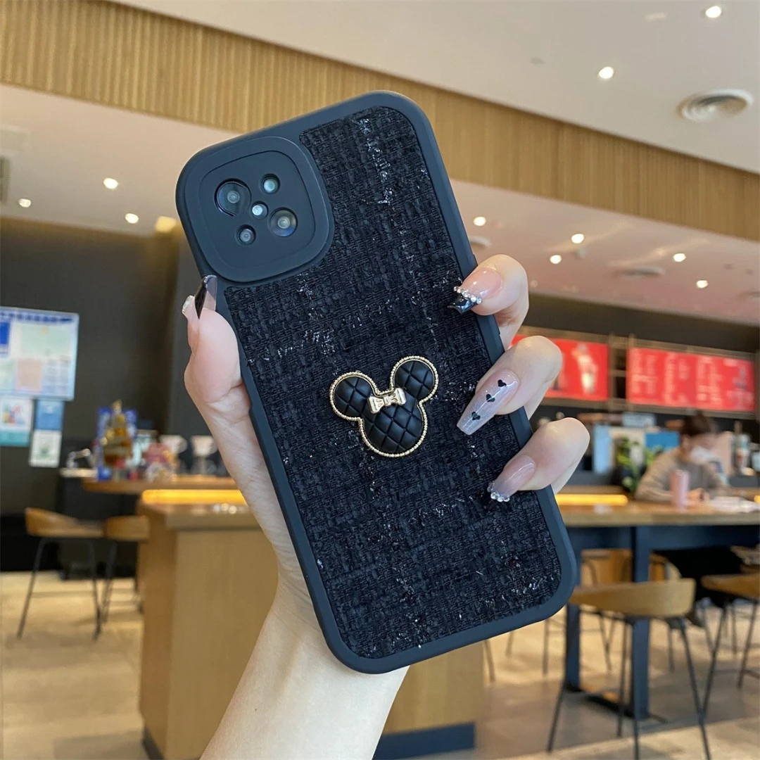 适用于OPPO A92S-小胖妞针织【黑色】MN-全包防摔硅胶软壳
