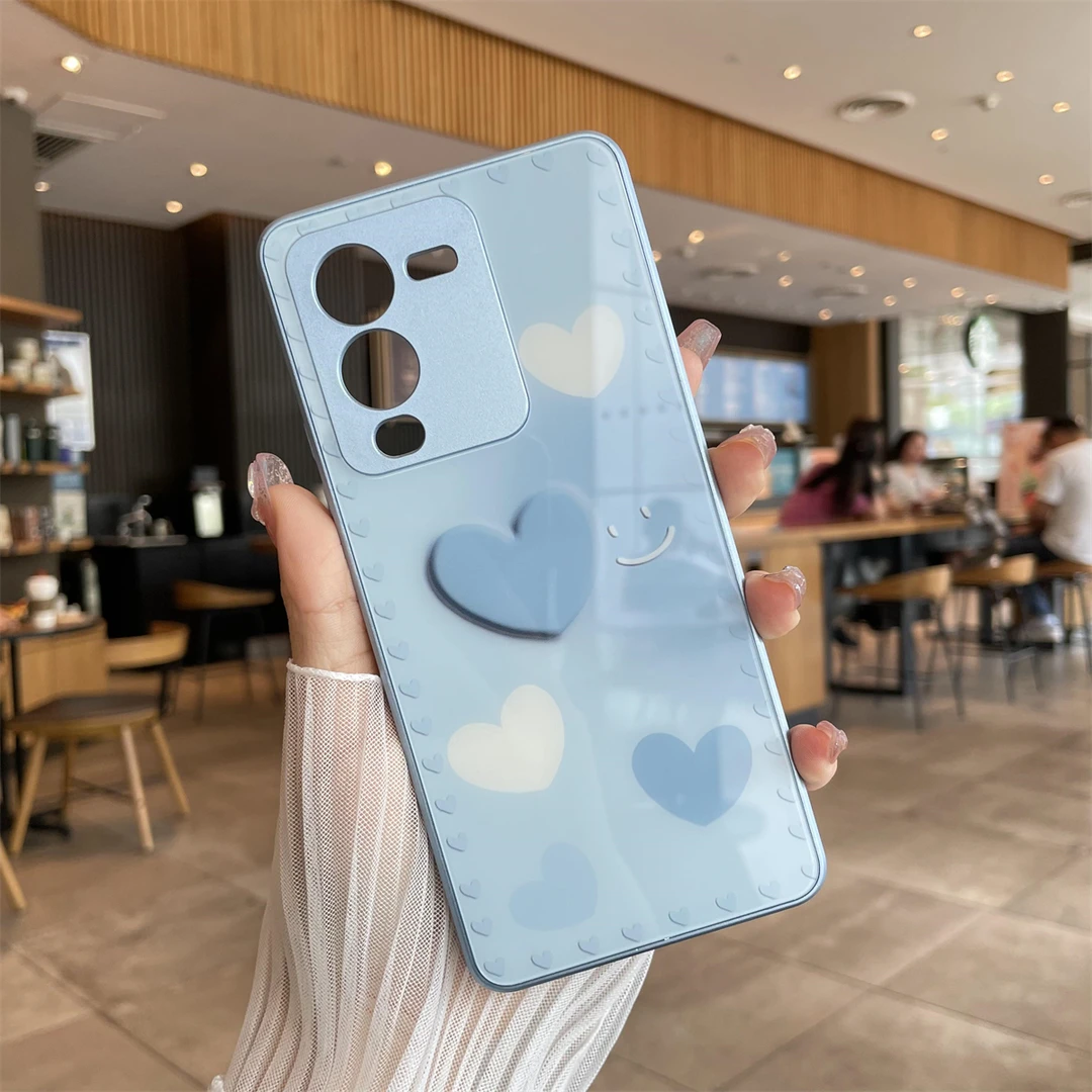 适用于VIVO S15手机壳全包边防摔简约时尚高级创意玻璃壳新款LXL