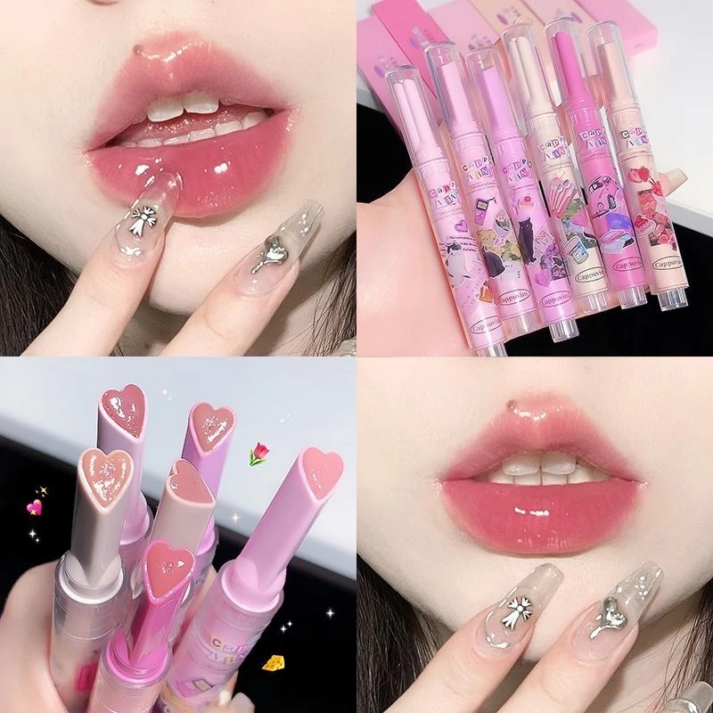 怪美莉~固体水光水镜面唇釉叠涂古德猫宁唇蜜玻璃唇滋润纯欲口红