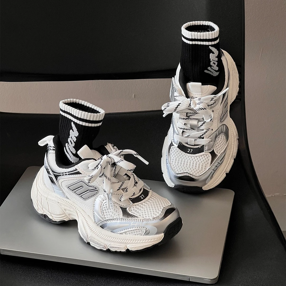 爆款男童运动鞋2024夏季新款童鞋中大童老爹鞋透气网面潮鞋B82039