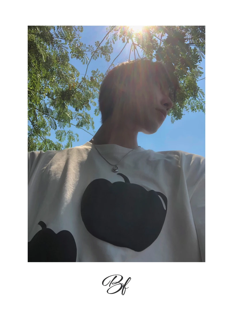 BUFANSTUDIO`盛夏果实`质感发泡印花趣味短袖宽松落肩男女T恤休闲