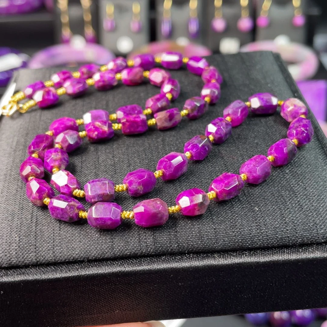 苏纪石（舒俱来）项链18K金镶嵌